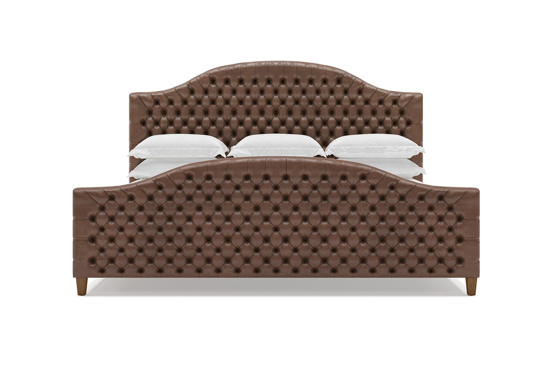 Archie Leather Bed in Espresso #color_espresso