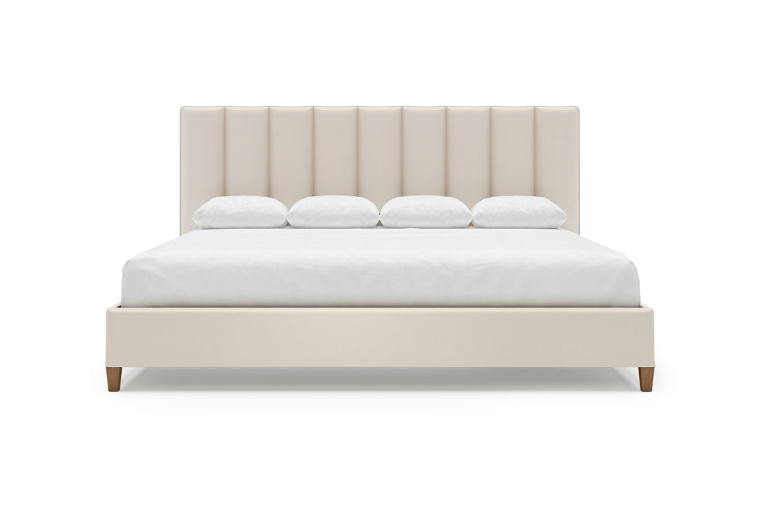 Kenai Leather Bed Frame in arctic#color_arctic