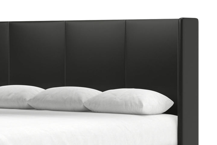Kodiak Leather Bed in Jet #color_jet