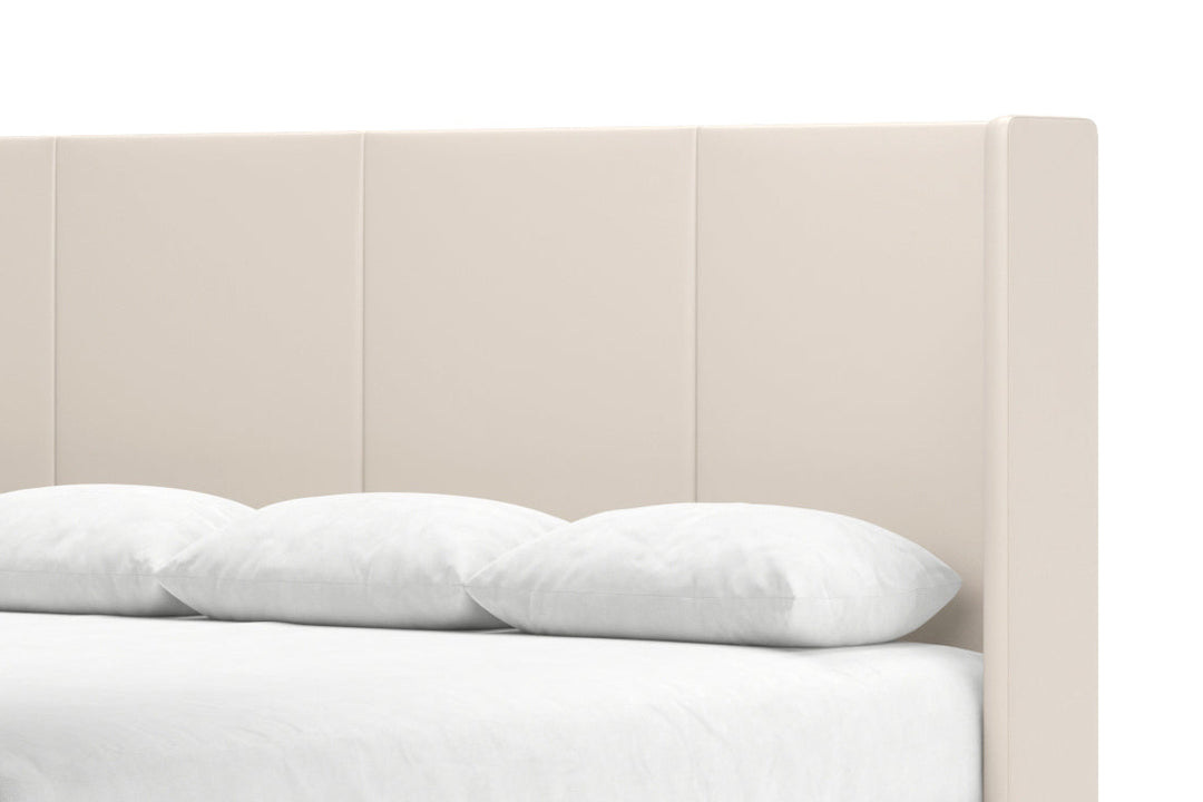 Kodiak Leather Bed in Arctic #color_arctic