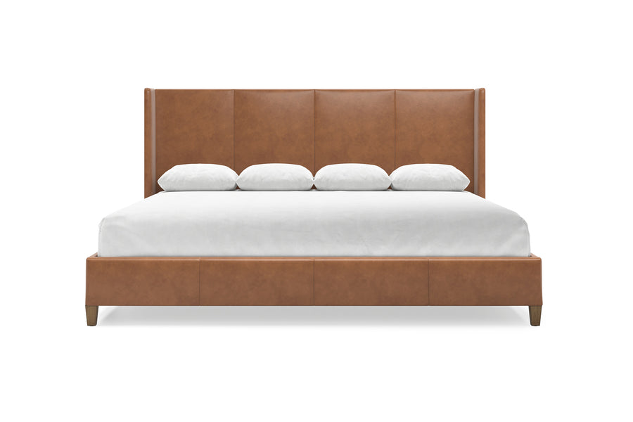 Kodiak Leather Headboard in Cognac #color_cognac