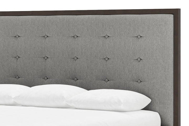 Marlow Bed Frame in Slate and Chestnut#color_slate-chestnut