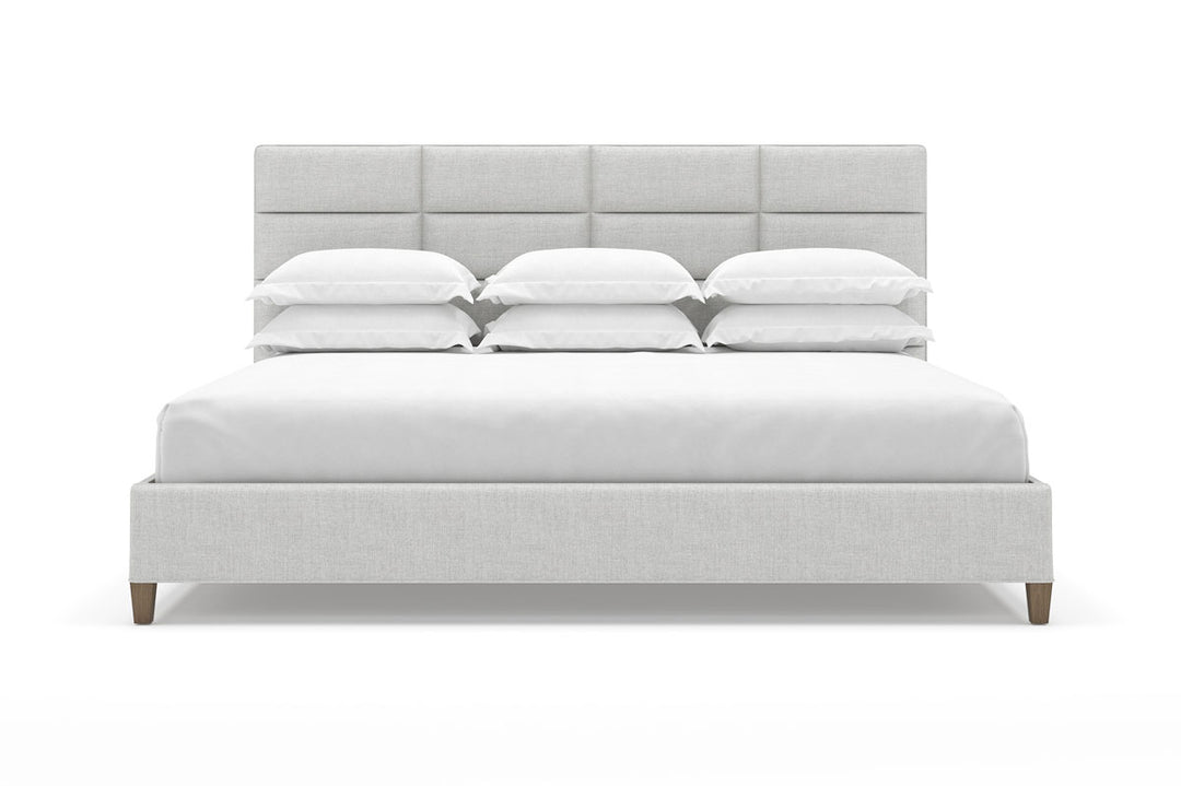 Front View of Marshall Bed Frame in Dove#color_dove
