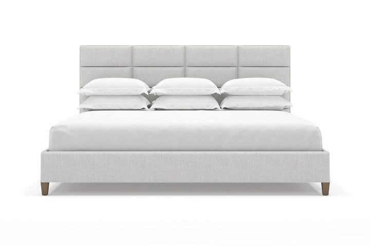 Front View of Marshall Bed Frame in Dove#color_dove
