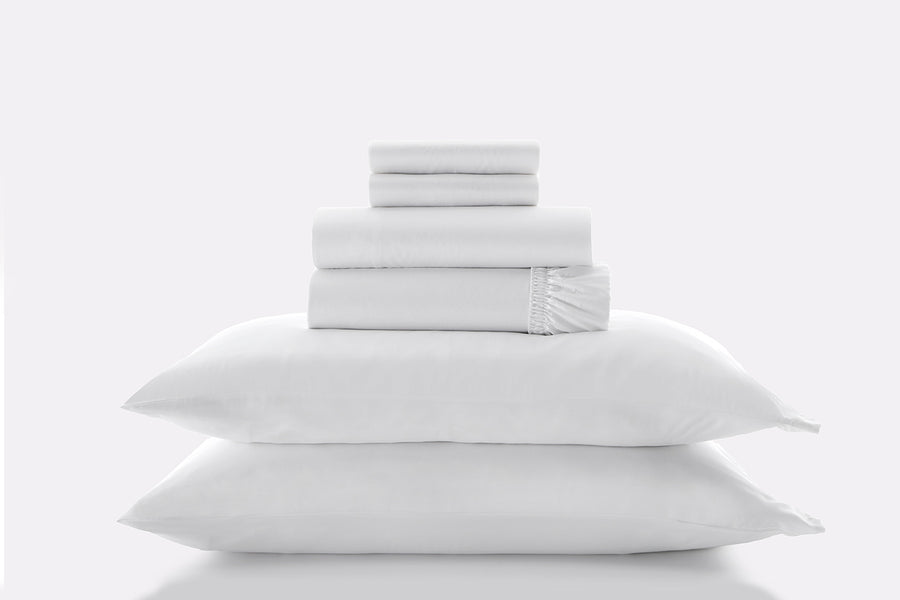 White Alaskan King Sheet Set#color_white