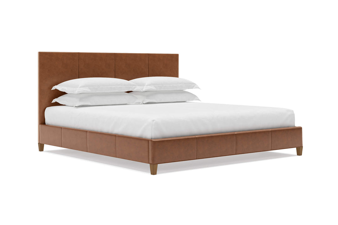 Zenith Bed Frame in Snow#color_cognac