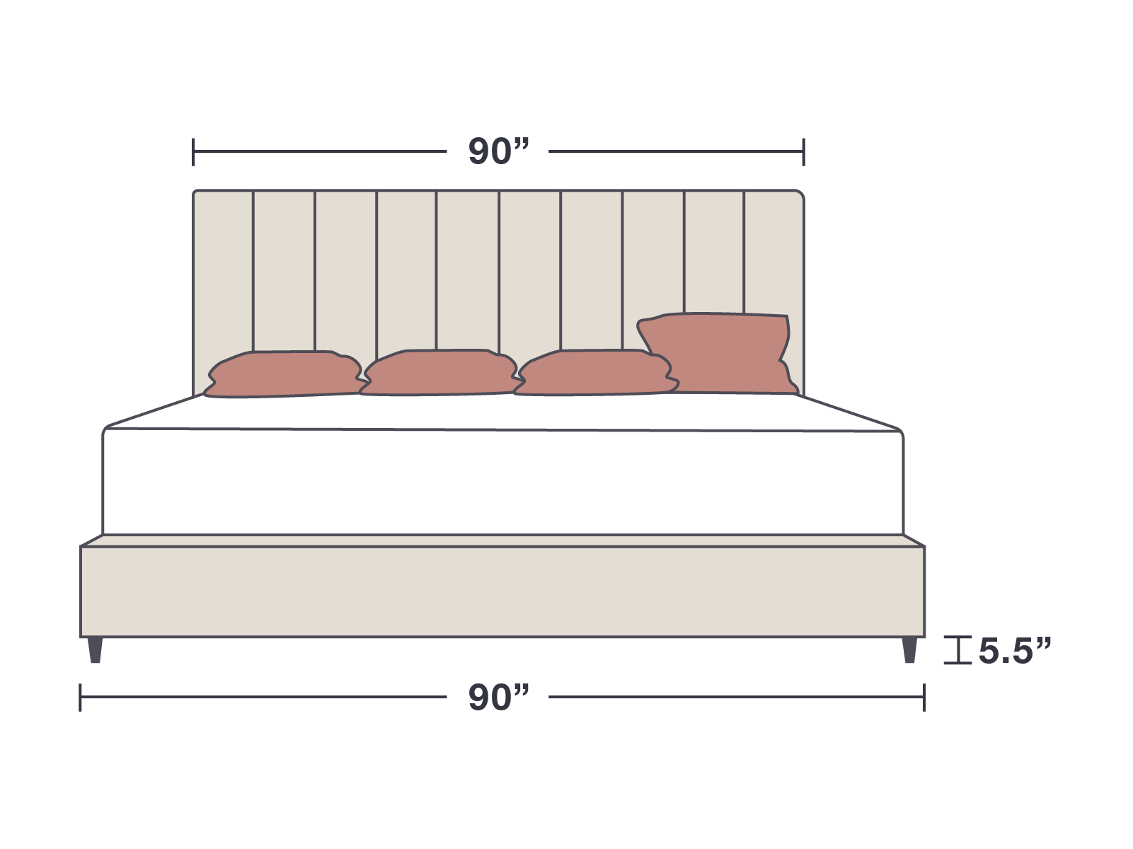 Kenai Leather Bed