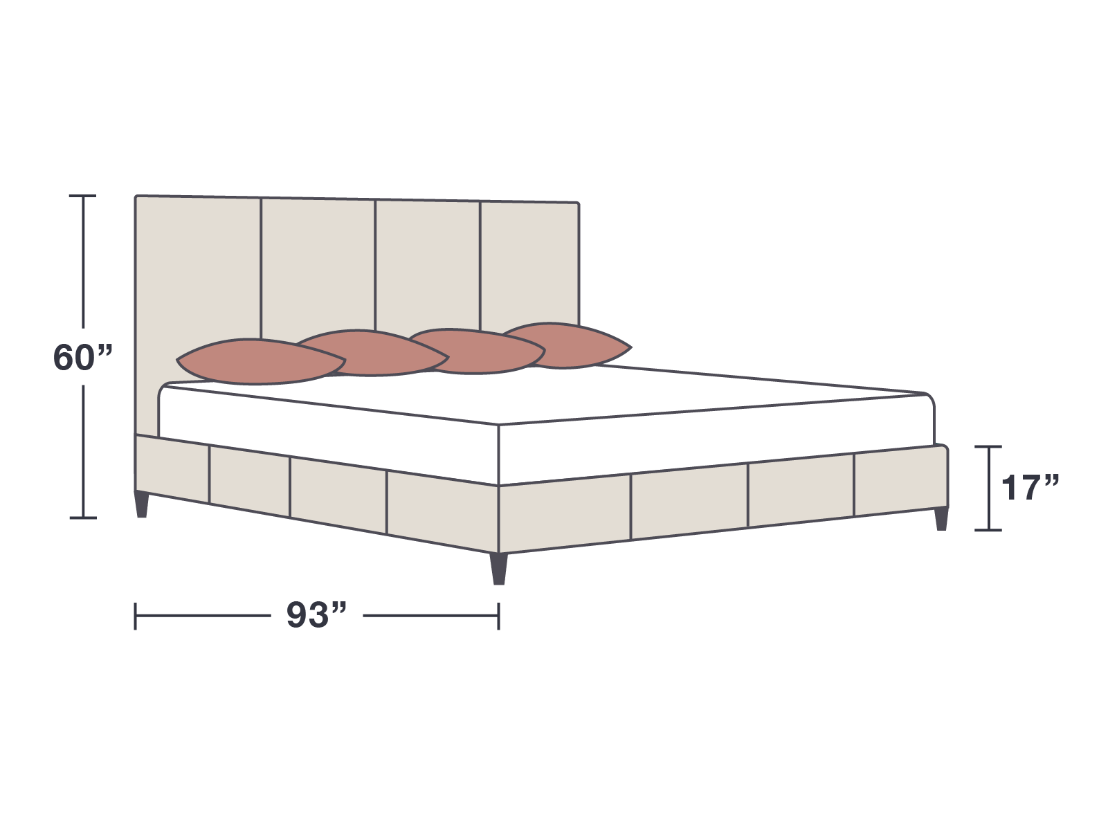 Zenith Leather Bed