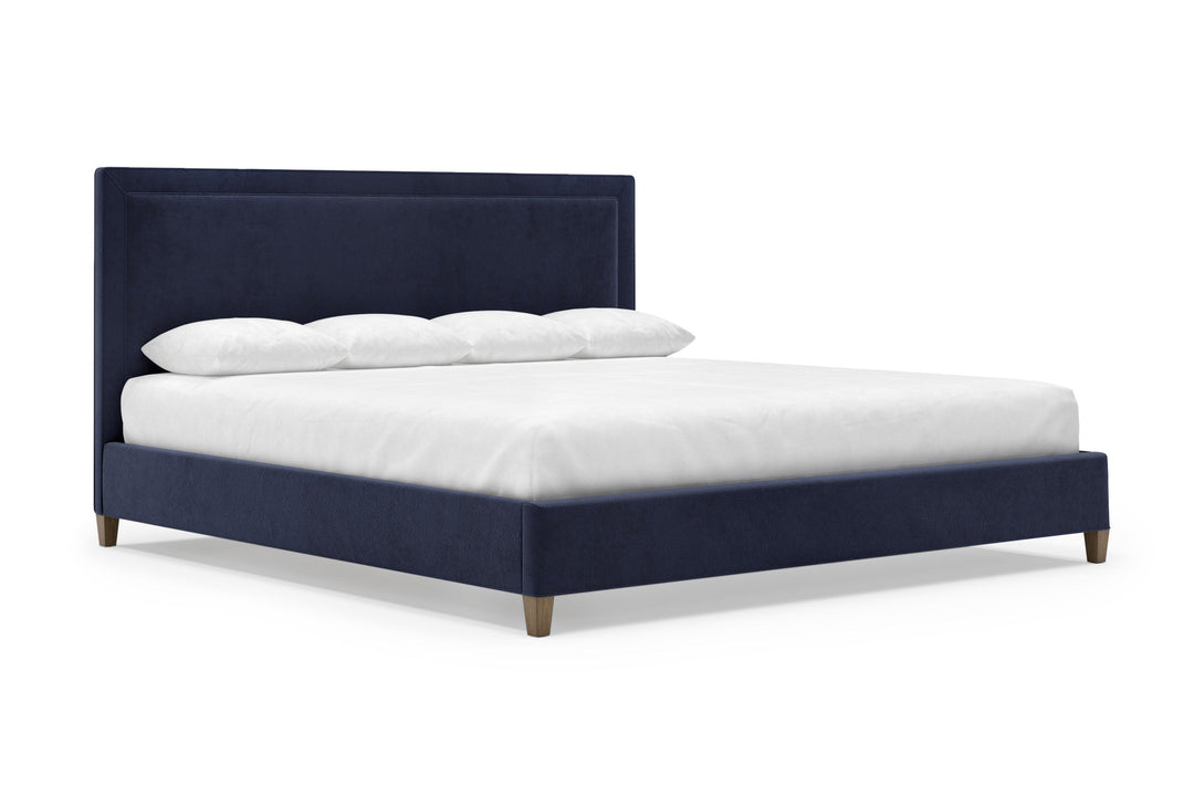 Angled View of Alpine Bed Frame in Eclipse#color_eclipse