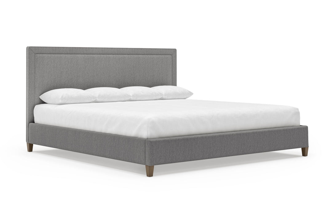 Angled View of Alpine Bed Frame in Slate#color_slate