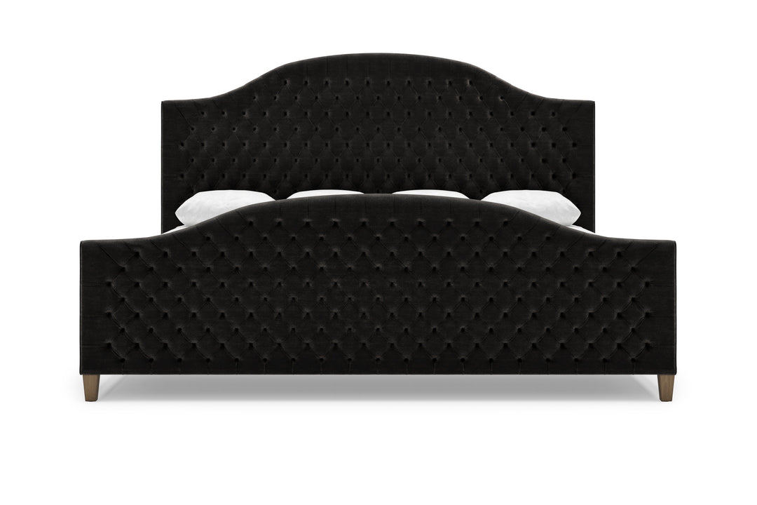Archie Bed Frame with Footboard in Ebony#color_ebony