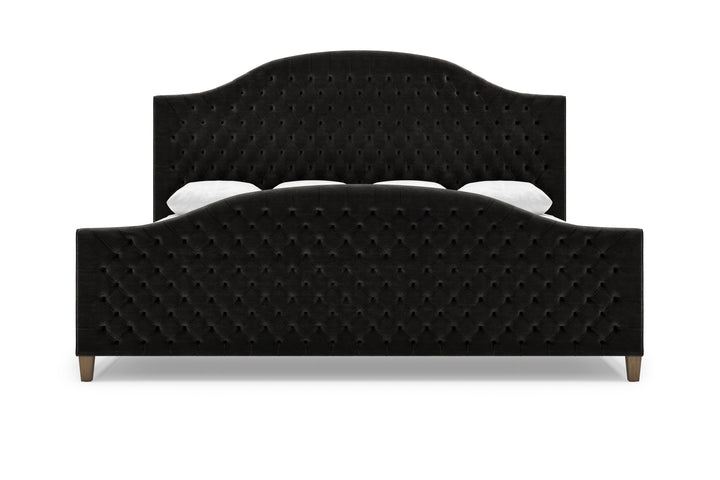 Archie Bed Frame with Footboard in Ebony#color_ebony