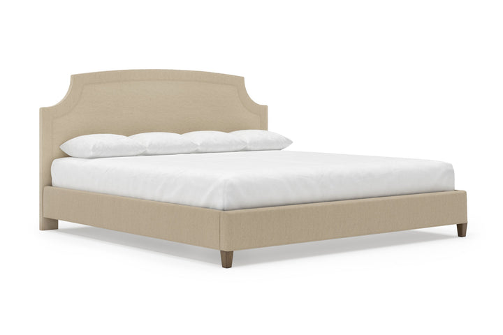 Angled Cordova Bed Frame in Buff#color_buff
