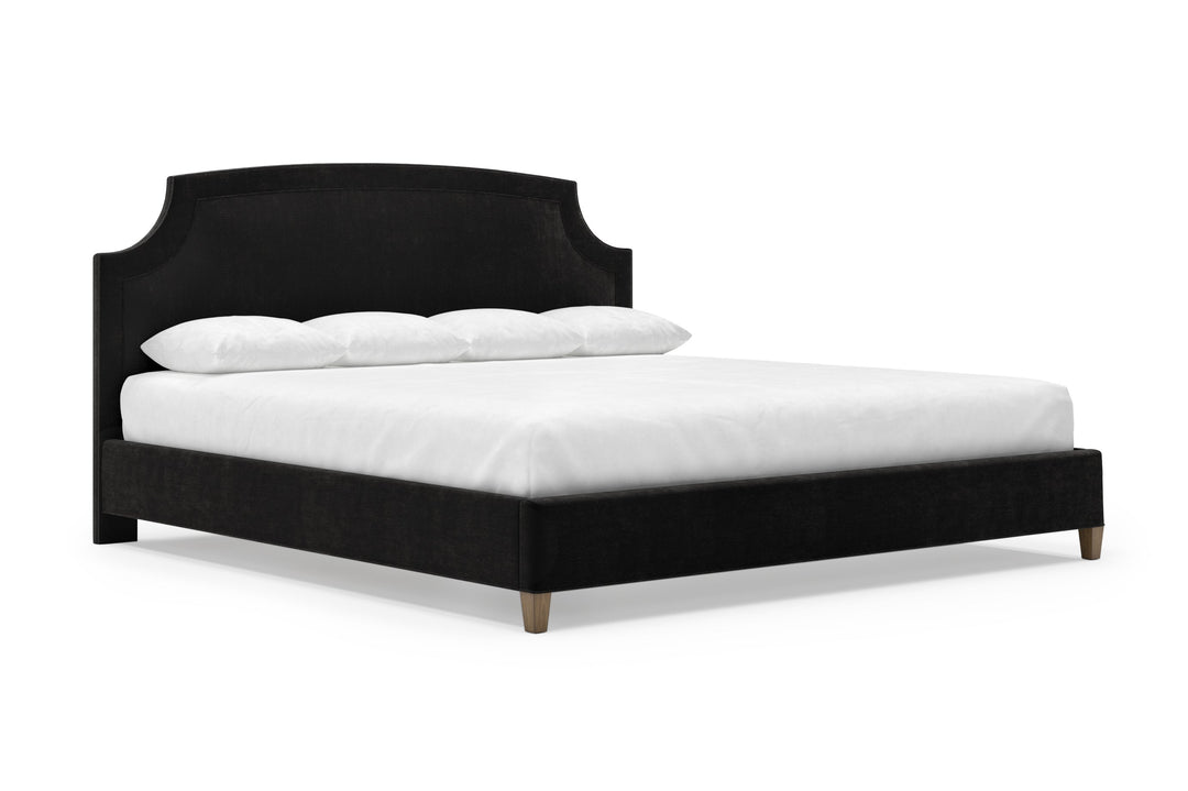 Angled Cordova Bed Frame in Ebony#color_ebony