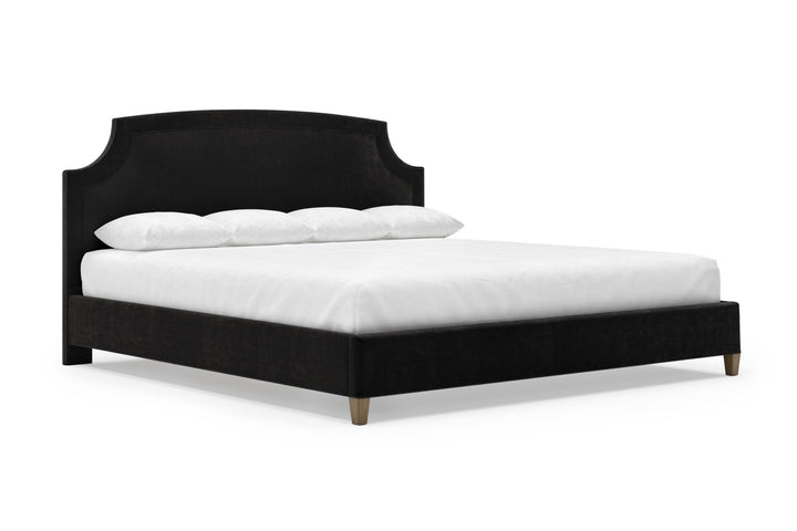 Angled Cordova Bed Frame in Ebony#color_ebony