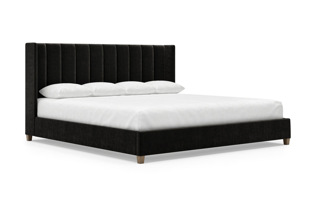 Angled Elias Bed Frame in Ebony#color_ebony