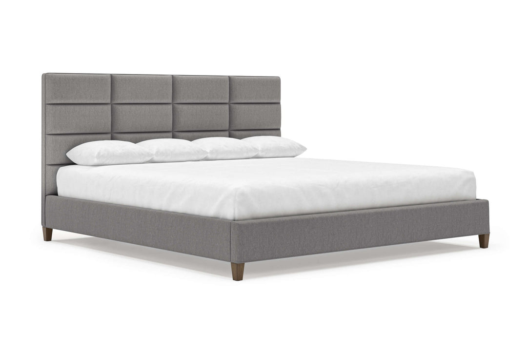 Angled View of Marshall Bed Frame in Slate#color_slate