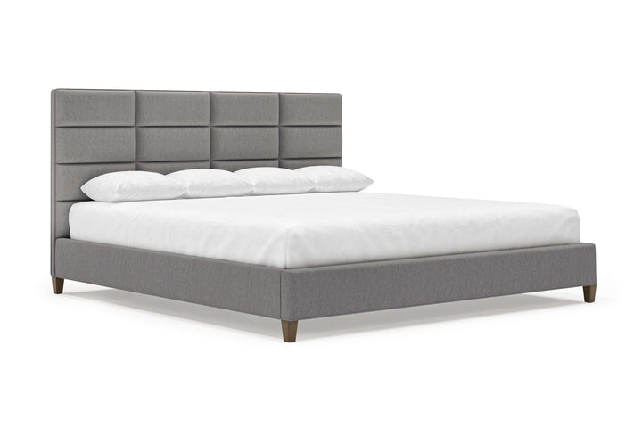 Angled View of Marshall Bed Frame in Slate#color_slate