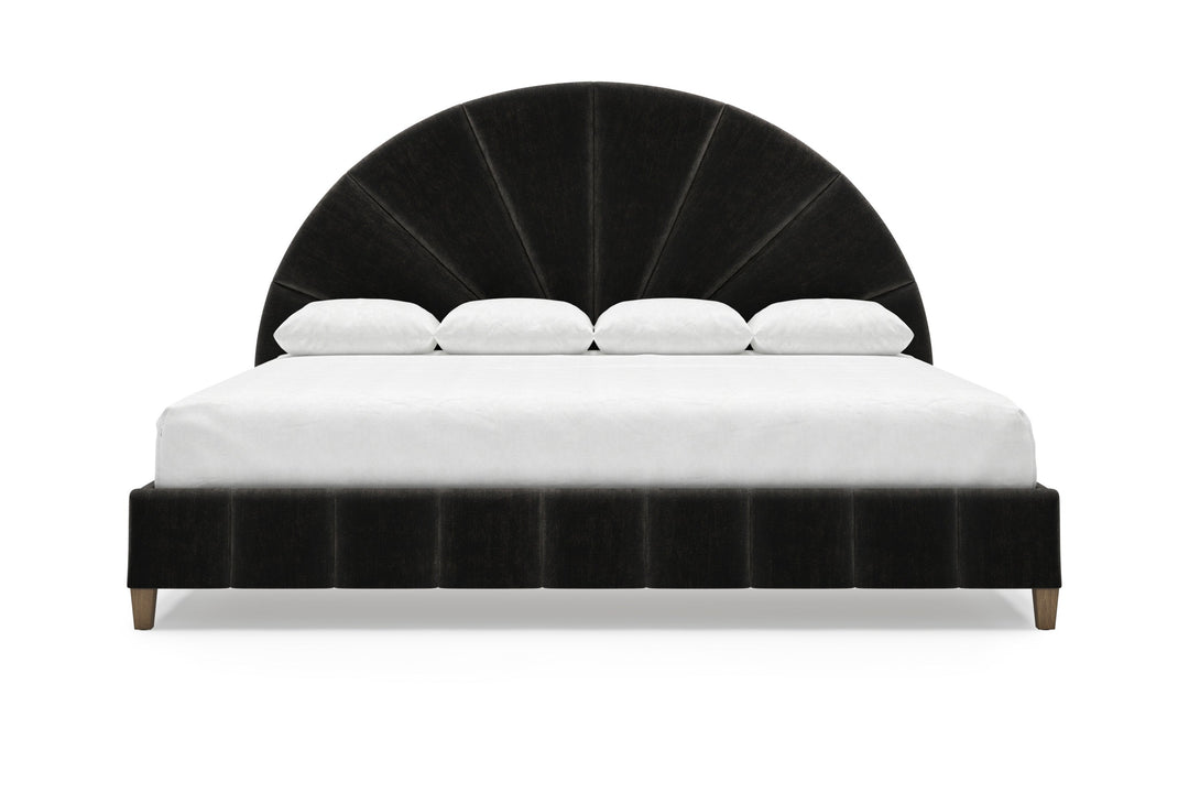 Huxley Bed Frame in Ebony#color_ebony