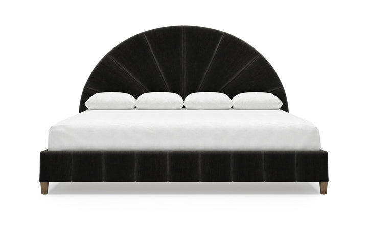 Huxley Bed Frame in Ebony#color_ebony