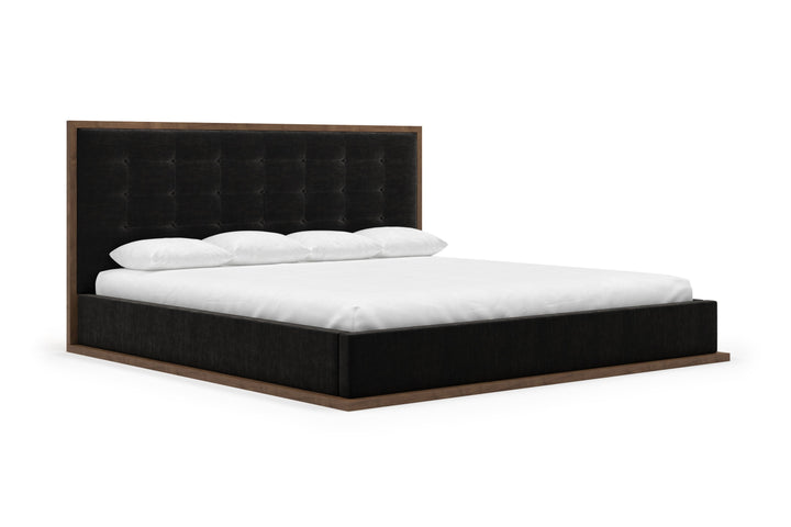 Angled Marlow Bed Frame in ebony#color_ebony-walnut