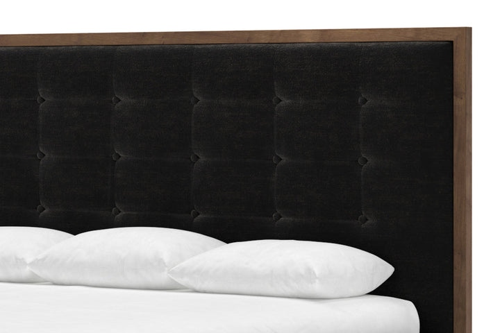 Angled Marlow Bed Frame in ebony#color_ebony-walnut