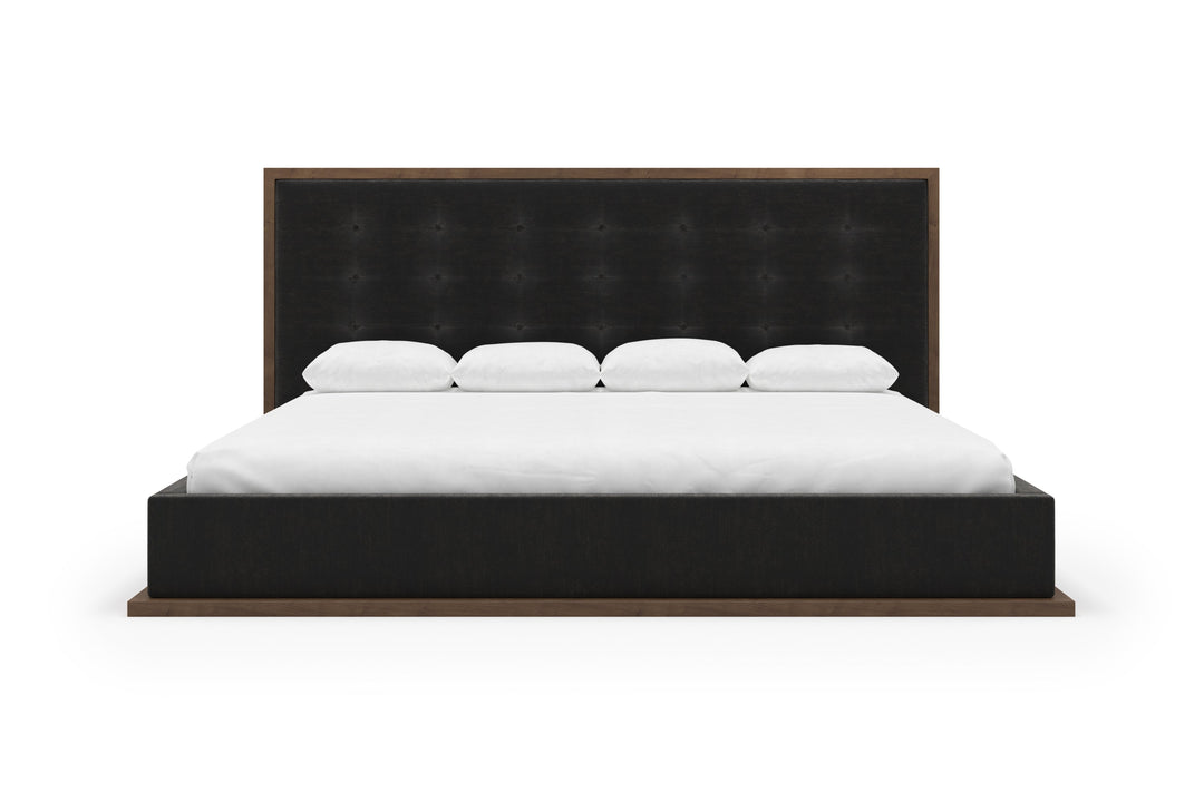 Angled Marlow Bed Frame in ebony#color_ebony-walnut