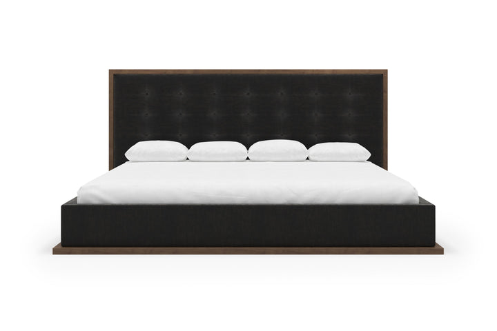 Angled Marlow Bed Frame in ebony#color_ebony-walnut