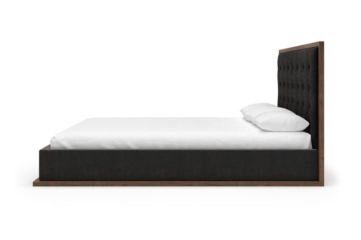Angled Marlow Bed Frame in ebony#color_ebony-walnut