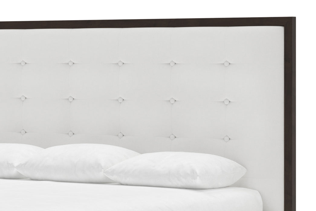Marlow Headboard in Snow and Wenge#color_snow-chestnut