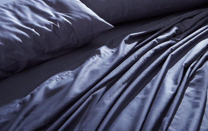 Navy Alaskan King Cotton Sheet Set Detail#color_navy