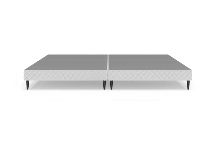 Front view of platform bed frame without mattress