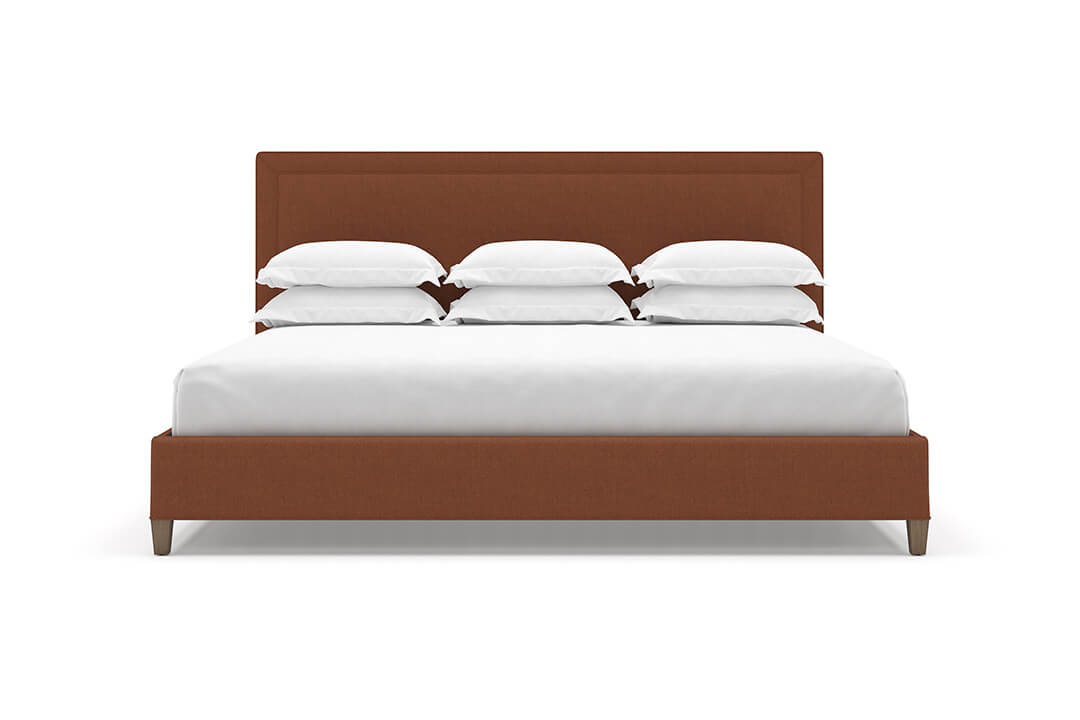 Angled View of Alpine Bed Frame in Desert#color_desert