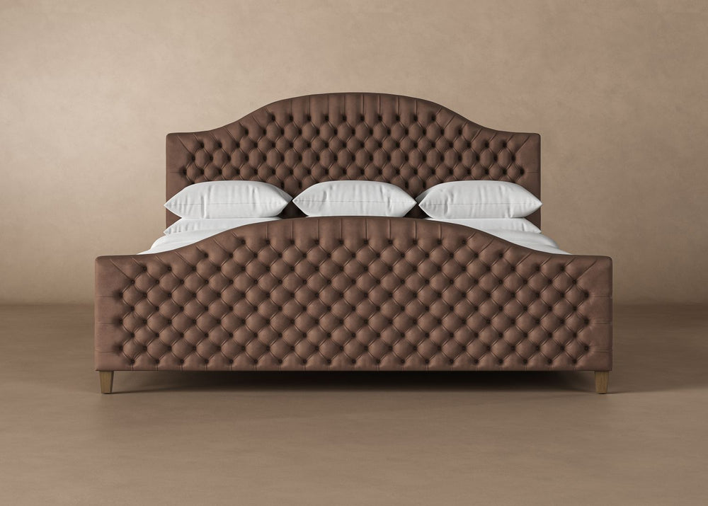 Archie Leather Bed in Espresso #color_espresso