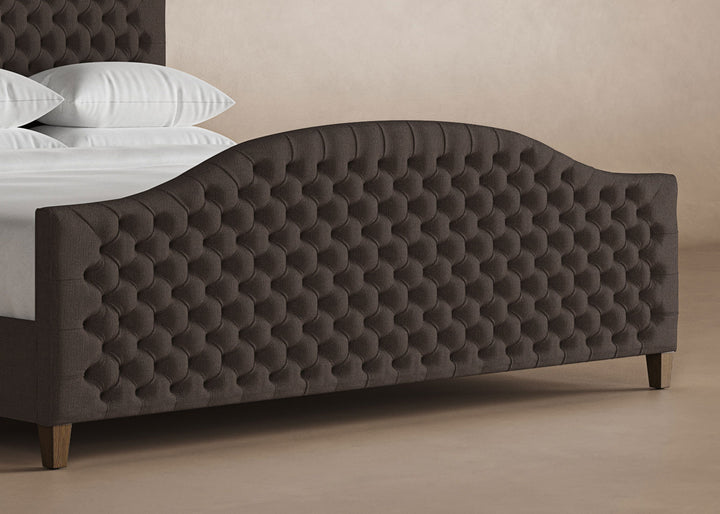 Archie Bed Frame with Footboard in Bark#color_bark