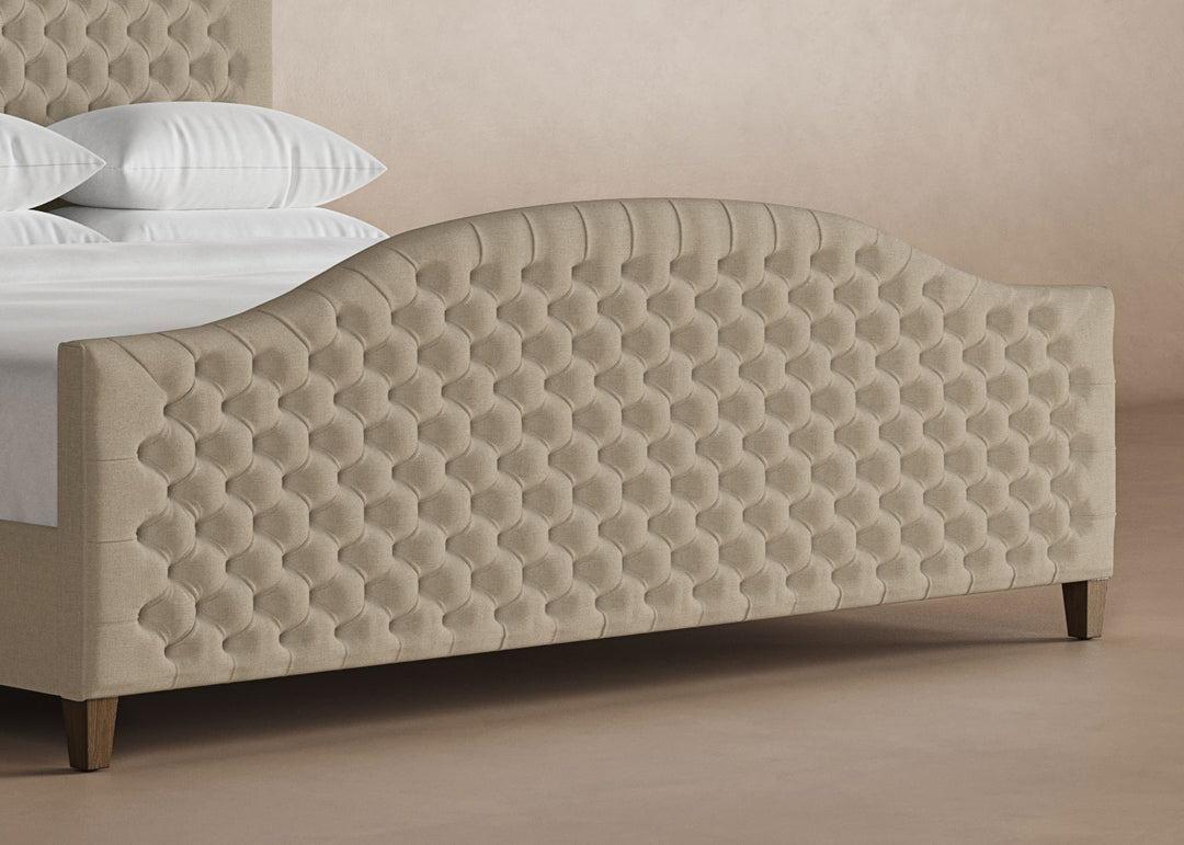 Archie Bed Frame with Footboard in Buff#color_buff
