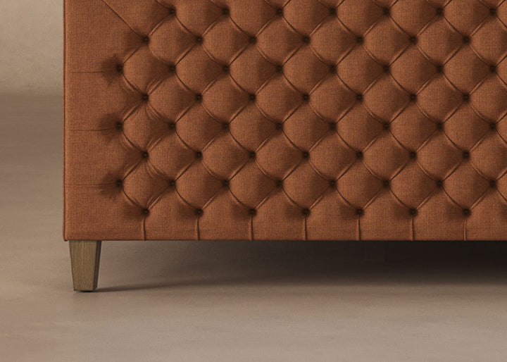 Archie Bed Frame with Footboard in Clay#color_clay