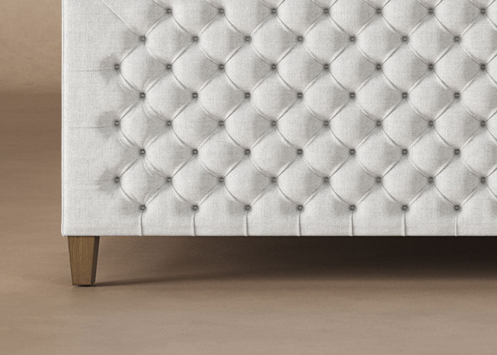 Archie Bed Frame with Footboard in Dove#color_dove