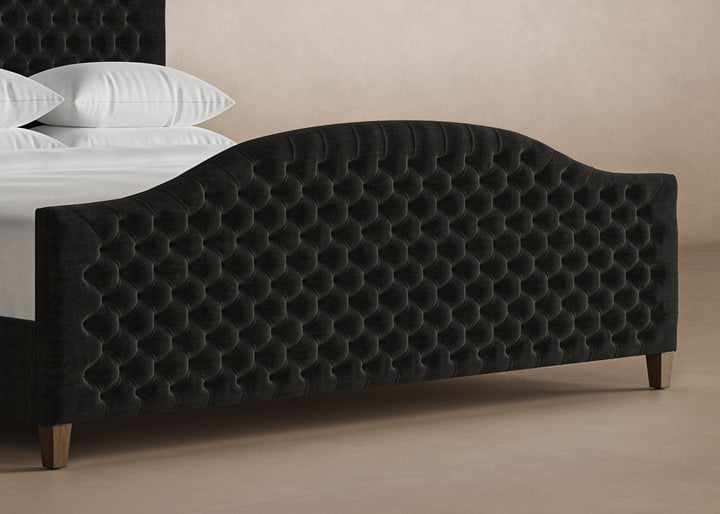 Archie Bed Frame with Footboard in Onyx#color_onyx