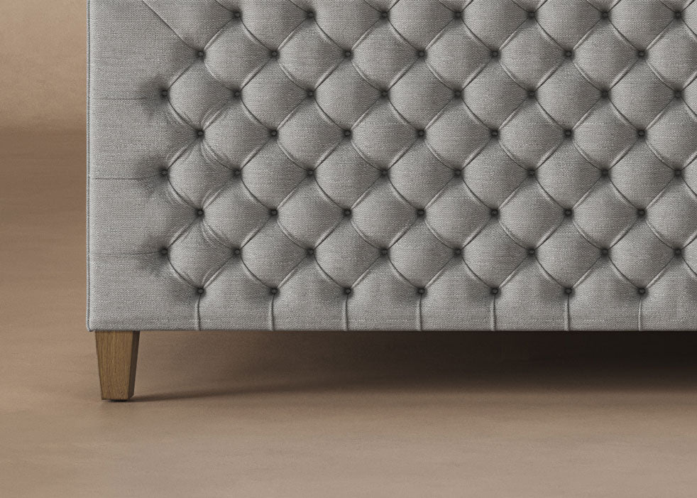 Archie Bed Frame with Footboard in Slate#color_slate