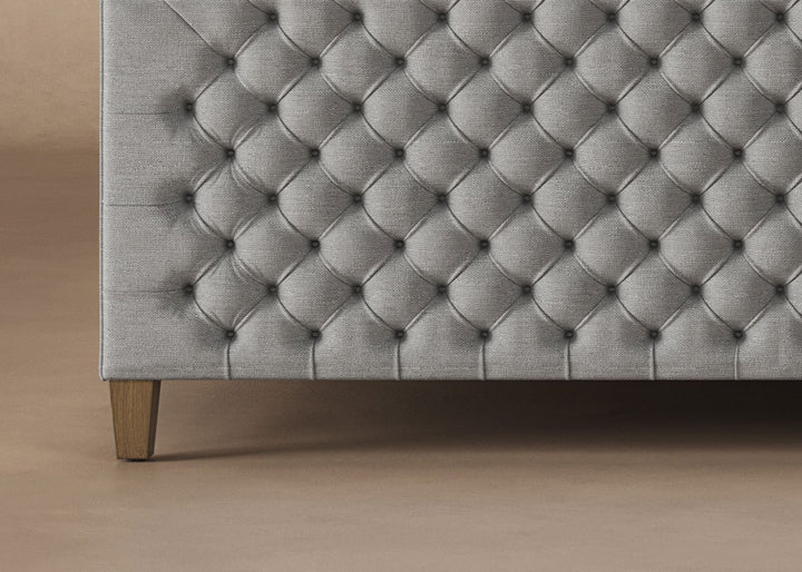 Archie Bed Frame with Footboard in Slate#color_slate