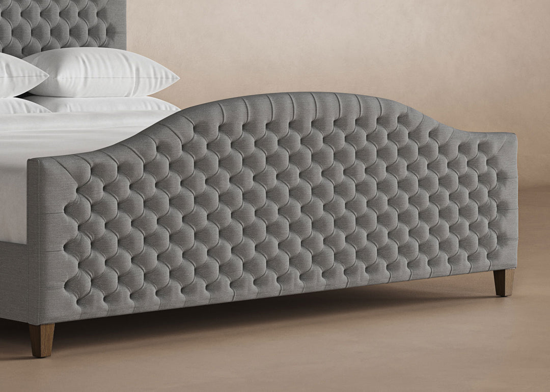 Archie Bed Frame with Footboard in Slate#color_slate