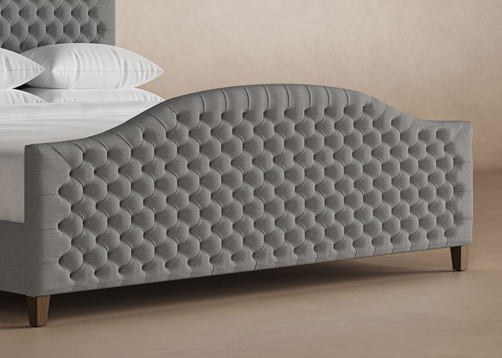 Archie Bed Frame with Footboard in Slate#color_slate