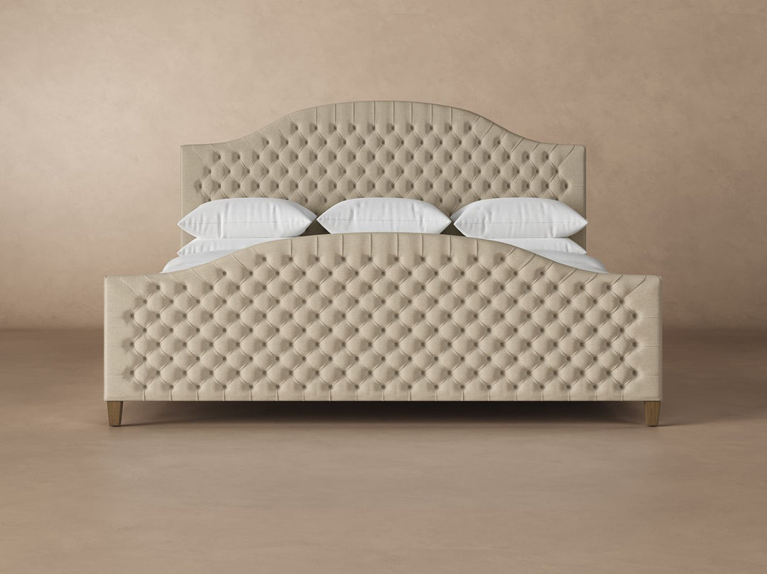 Archie Bed Frame with Footboard in Buff#color_buff