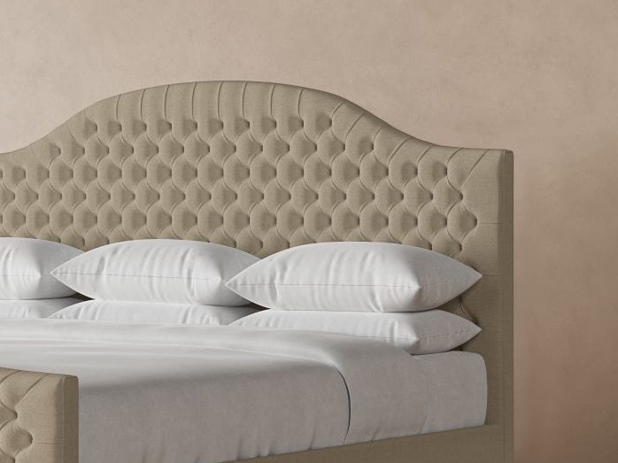 Archie Bed Frame with Footboard in Buff#color_buff