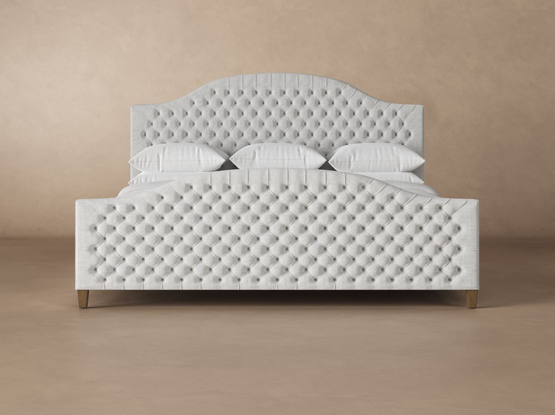 Archie Bed Frame with Footboard in Dove#color_dove