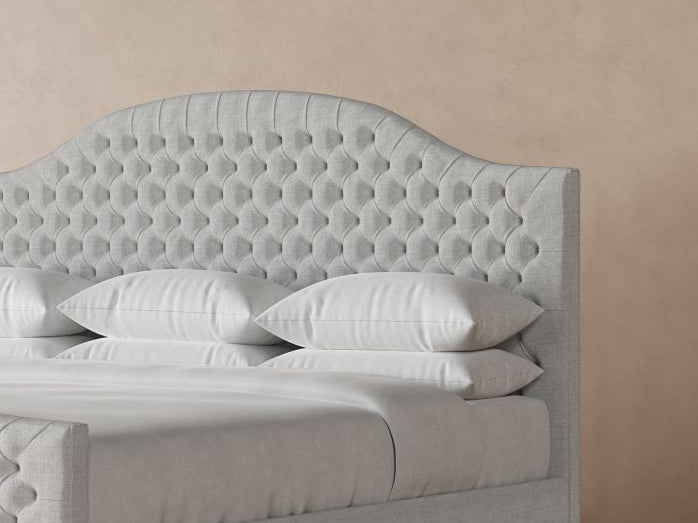 Archie Bed Frame with Footboard in Dove#color_dove