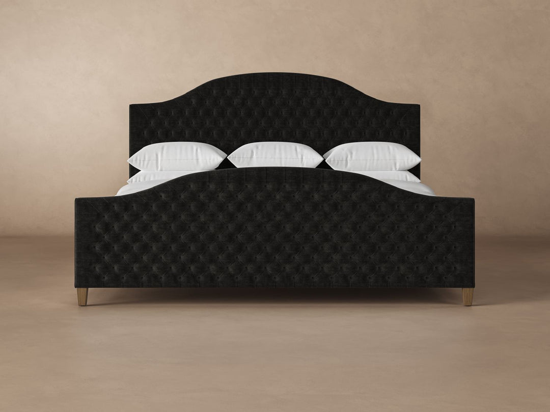 Archie Bed Frame with Footboard in Onyx#color_onyx