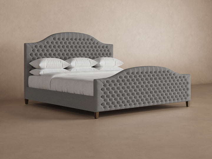 Archie Bed Frame with Footboard in Slate#color_slate