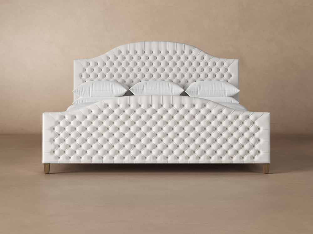 Archie Bed Frame with Footboard in Snow#color_snow